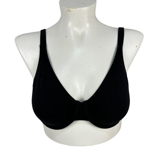 Fruit Of The Loom Black 38D Underwire Bra With Adjustable Straps - Picture 1 of 6